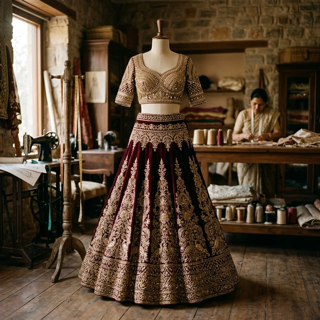 Designer Bridal Lehenga Gown