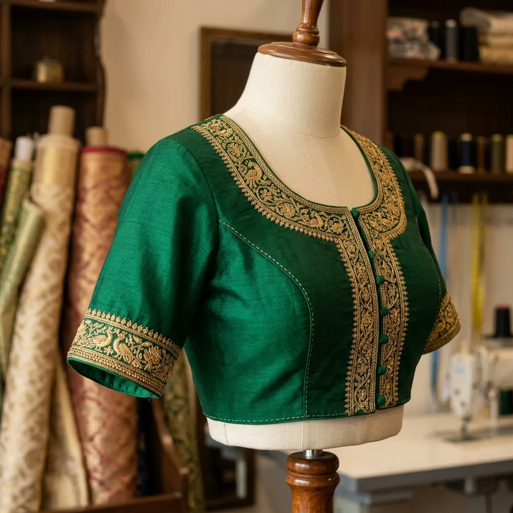 Zardosi Hand-Embroidered Blouse