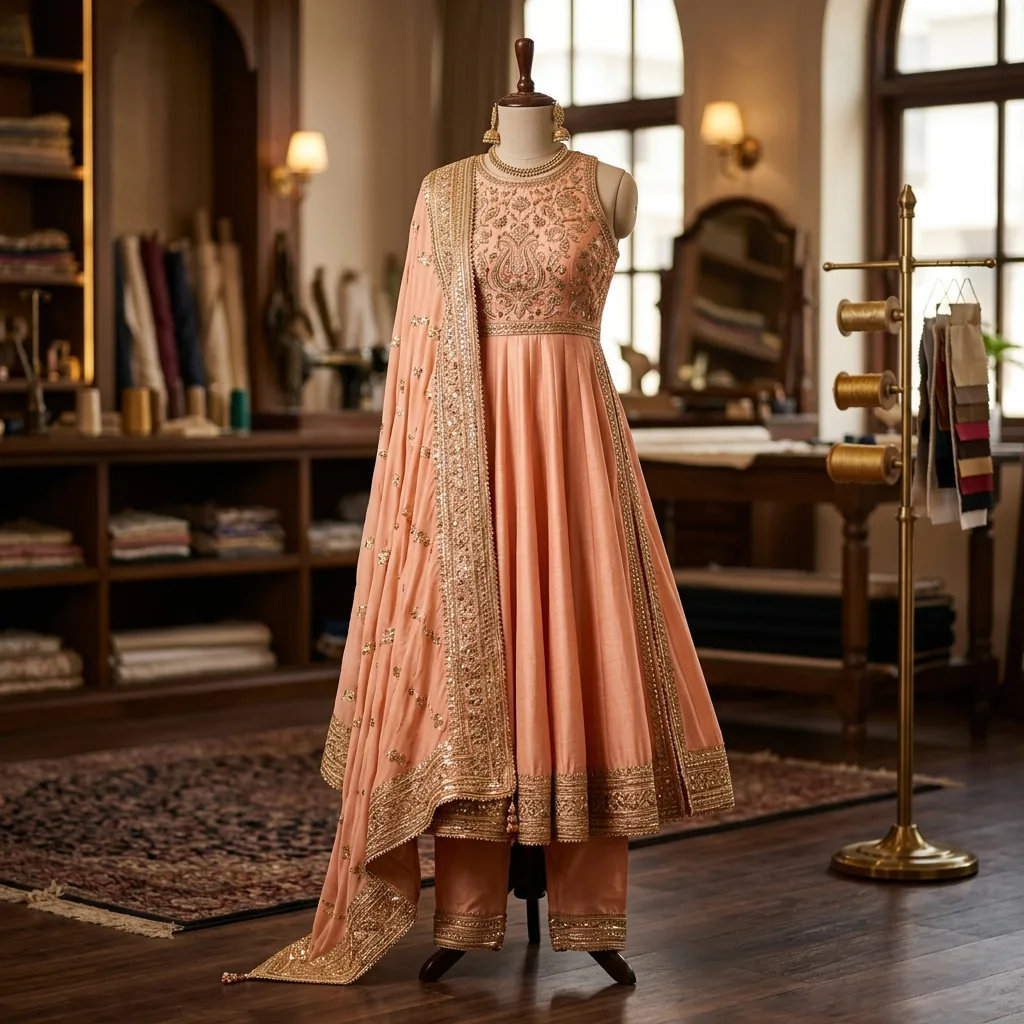 Festive Silk Anarkali Suit